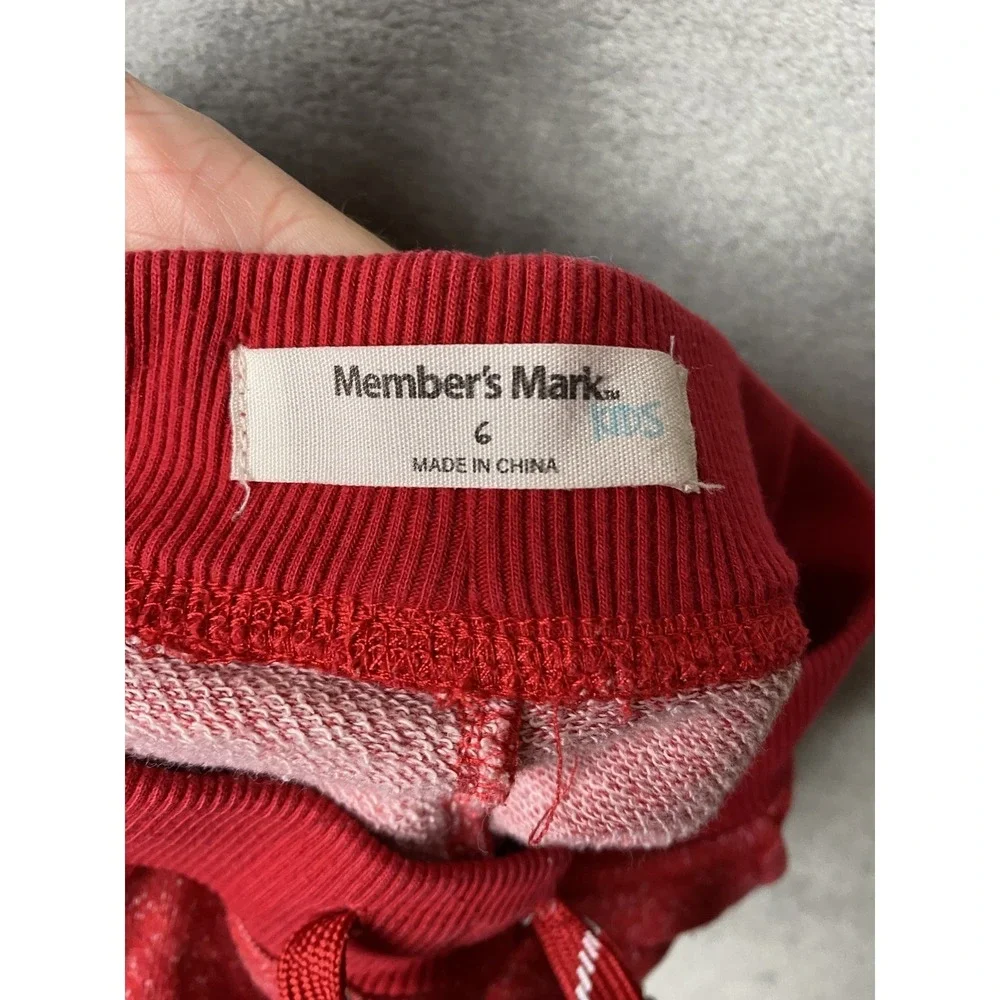 Member's Mark Kids Size 6 Red Active Shorts